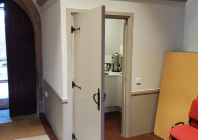 New kitchen and W.C. rooms to community hall. Design to reflect existing architecture