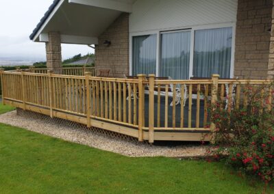 Traditional deck balustrading